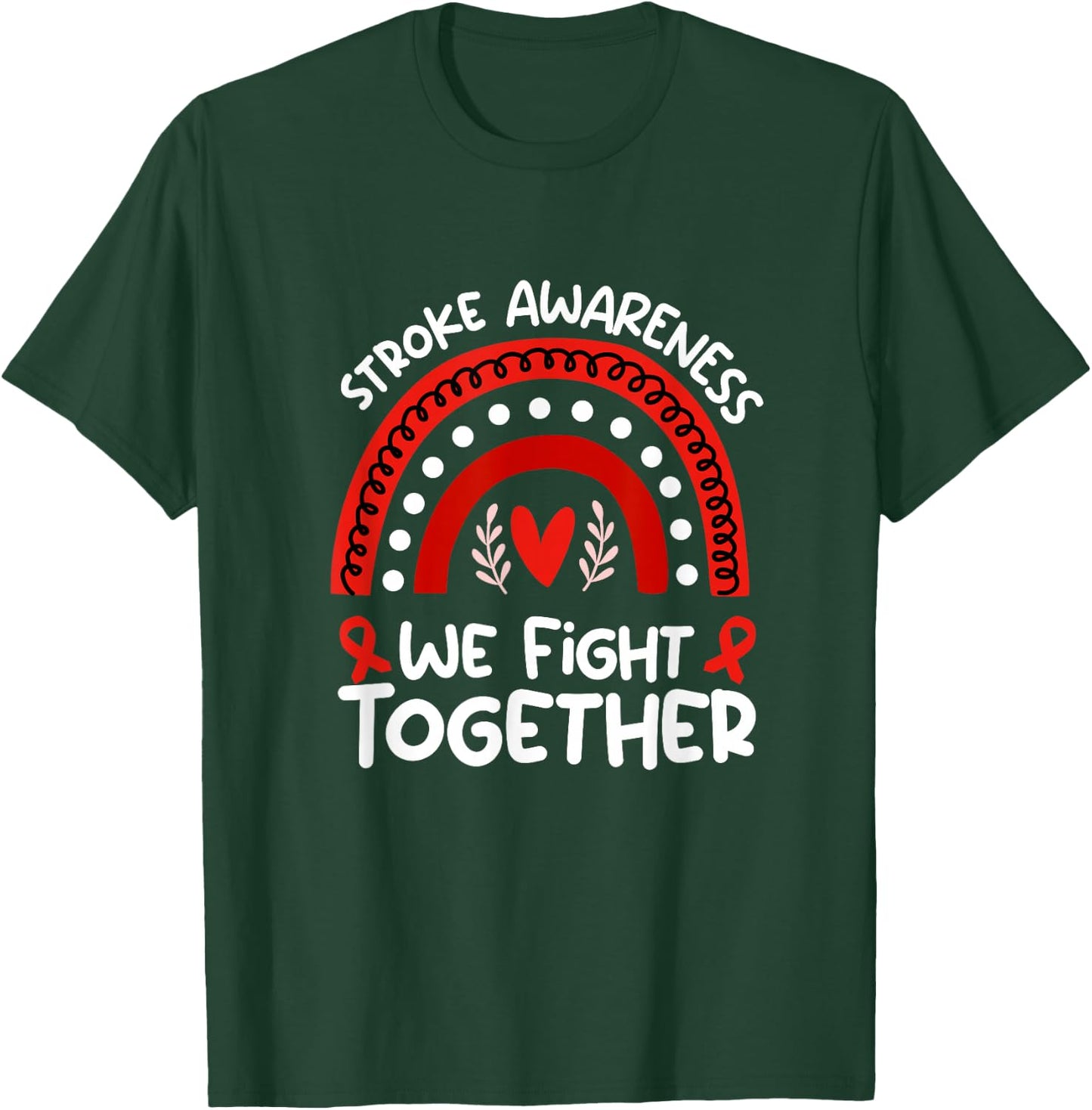 Wear Red For Stroke Awareness Shirt | Stroke T-Shirt - T-Shirt | Forest