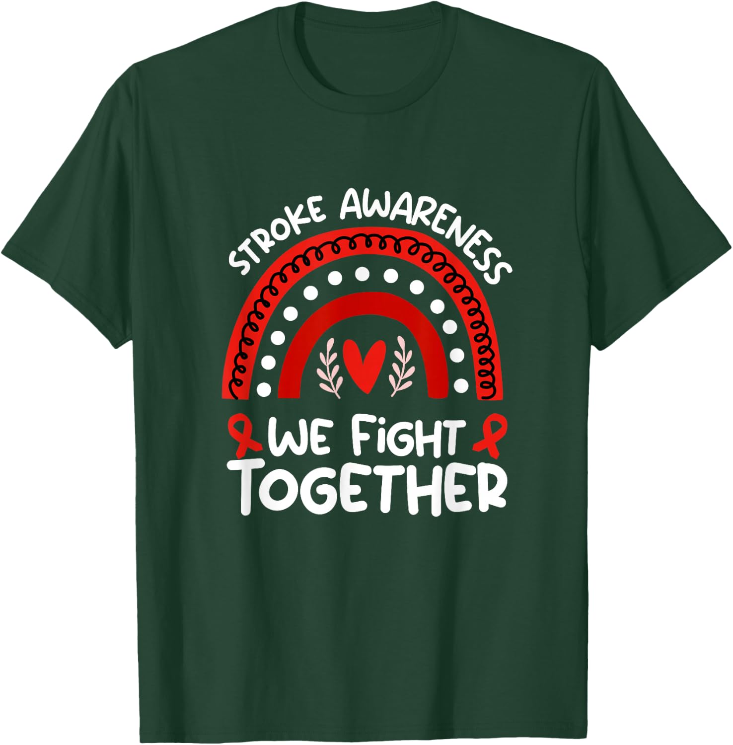 Wear Red For Stroke Awareness Shirt | Stroke T-Shirt - T-Shirt | Forest