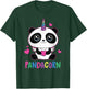 Panda Unicorn Shirt Funny Pandacorn Gift Women T-Shirt - T-Shirt | Forest
