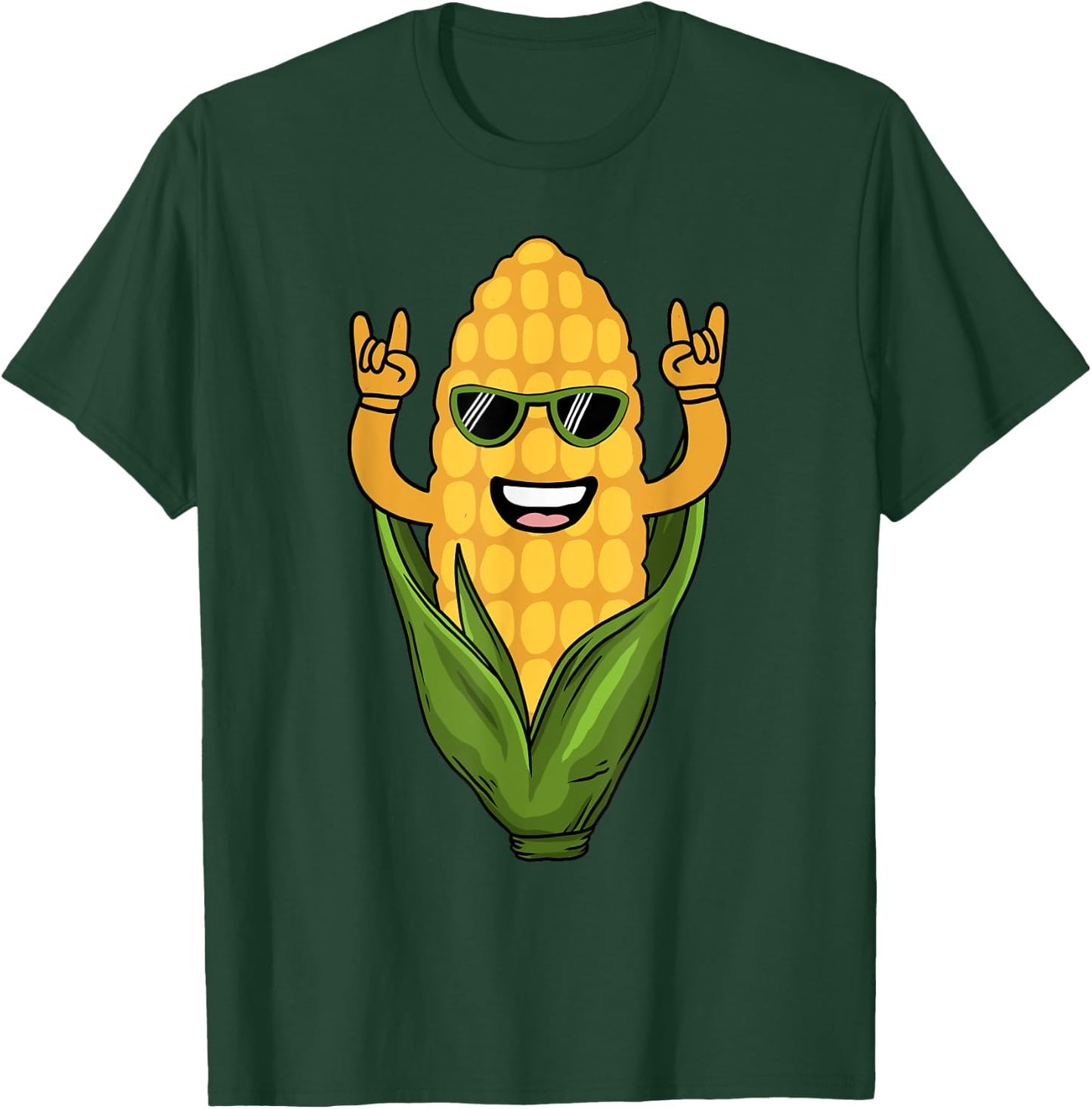Funny Corn Design Women Sweet Corn On The Cob Lovers T-Shirt - T-Shirt | Forest