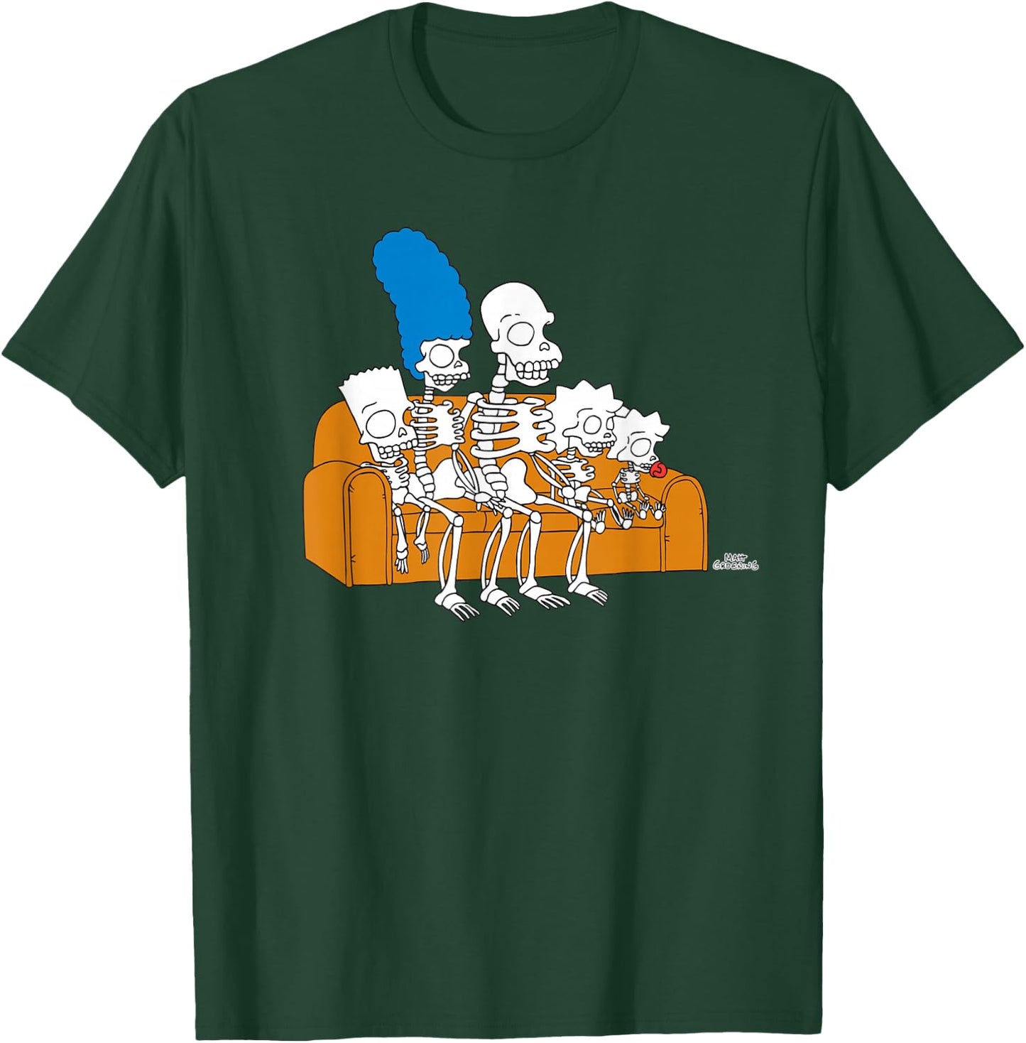 The Simpsons Skeletons Couch Gag Treehouse of Horror T-Shirt - T-Shirt | Forest