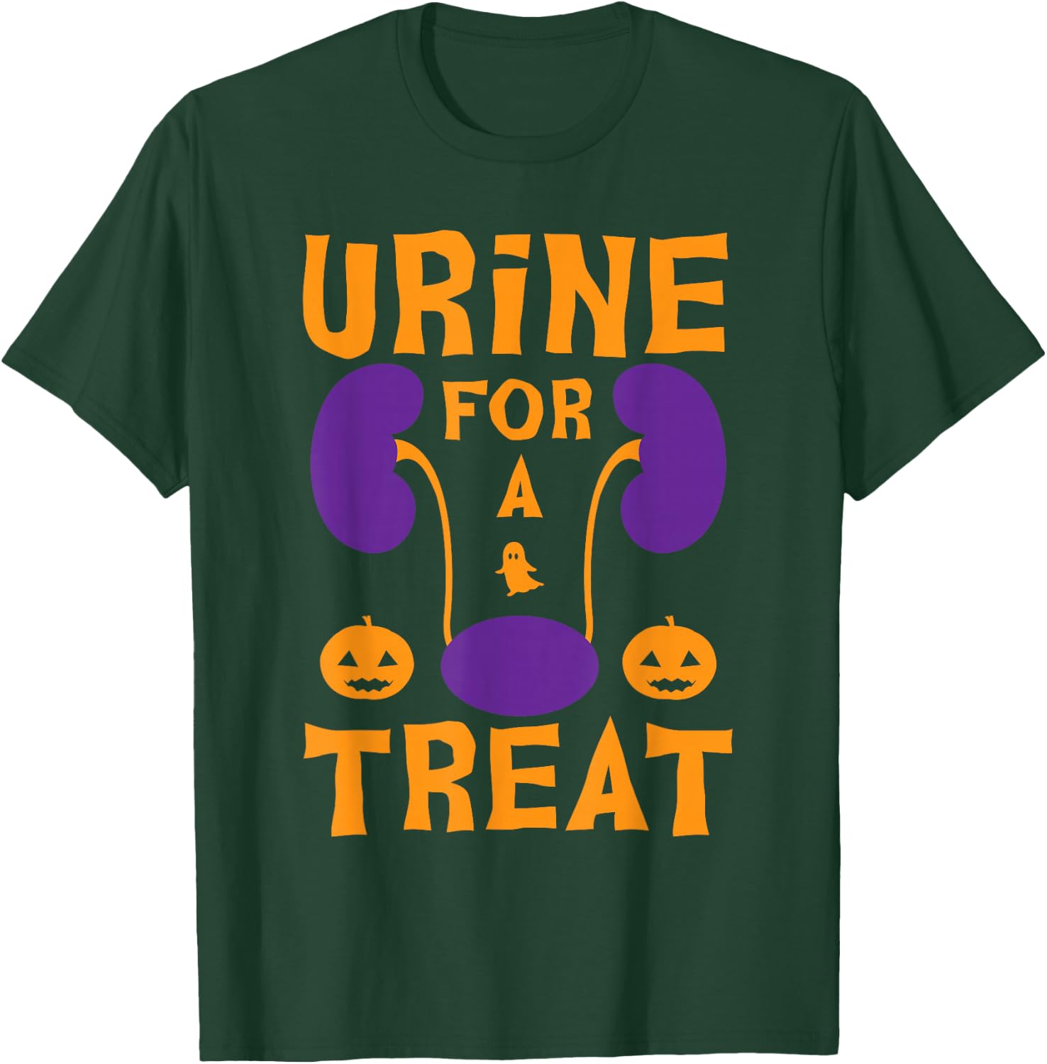 Urine For A Treat Candy - Funny Halloween Urologist Joke T-Shirt - T-Shirt | Forest