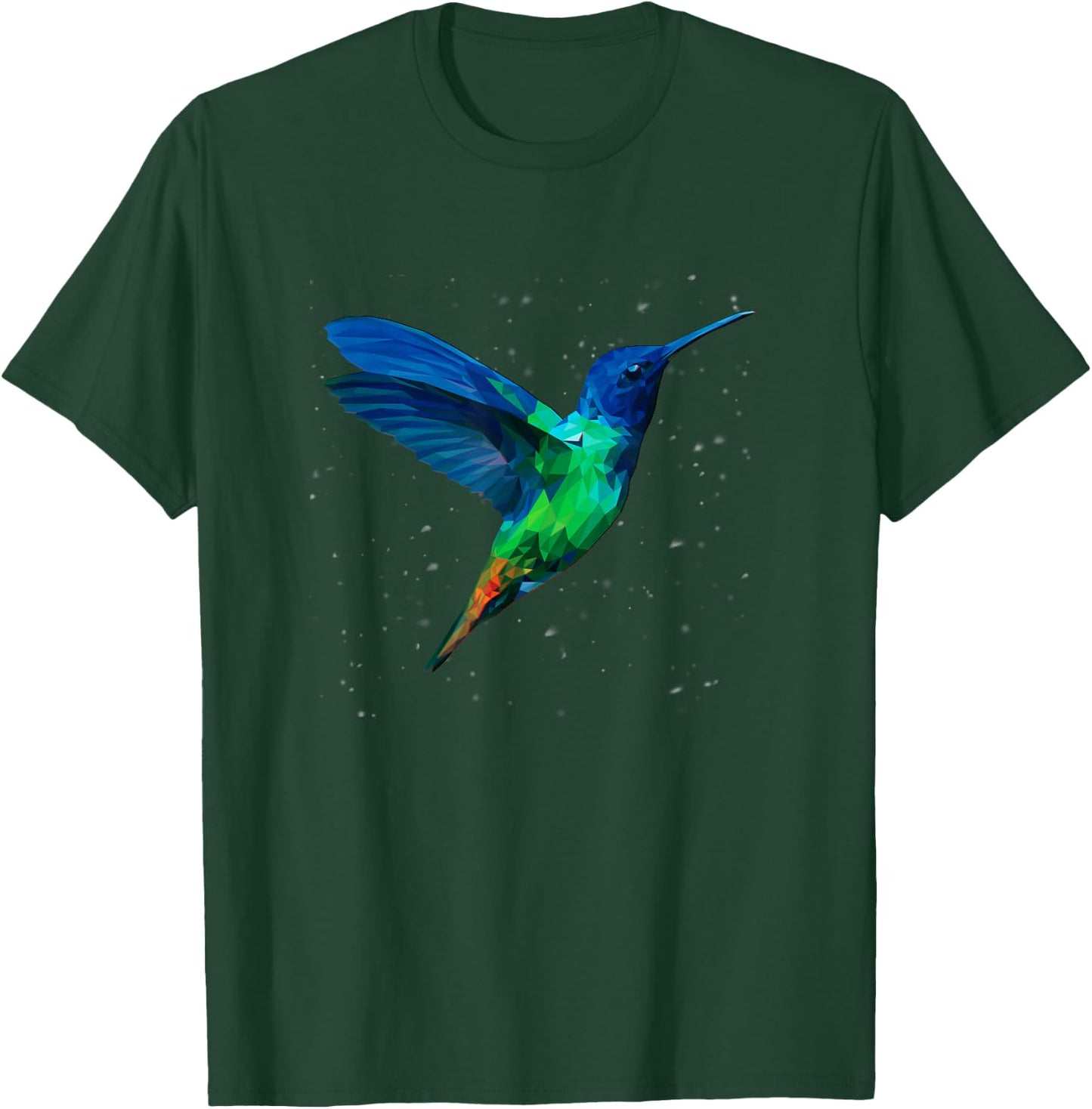 Hummingbird illustration bird T-Shirt - T-Shirt | Forest