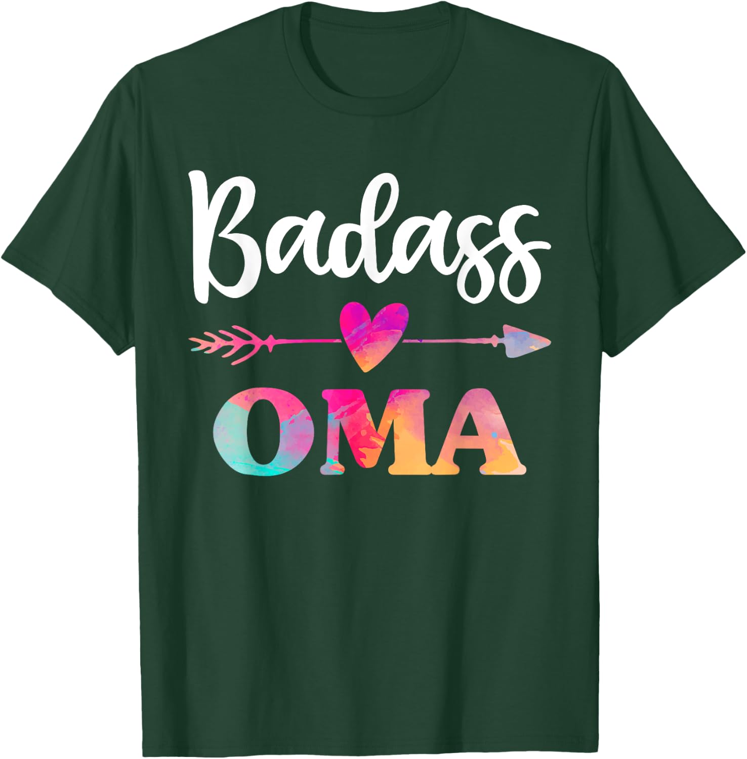 Badass Oma Strong Grandma Shirt, Mothers Day T-Shirt - T-Shirt | Forest
