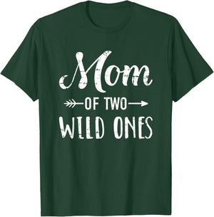 Mom of the wild ones for mother of daughters and twins T-Shirt - T-Shirt | Forest