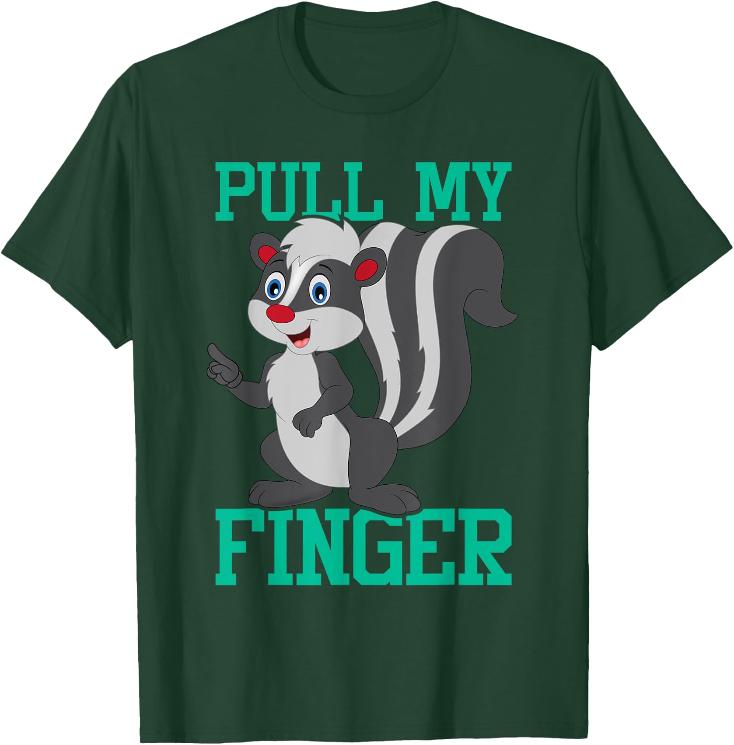 Pull My Finger - Skunk Lover Pet Owner Zookeeper Zoologist T-Shirt - T-Shirt | Forest
