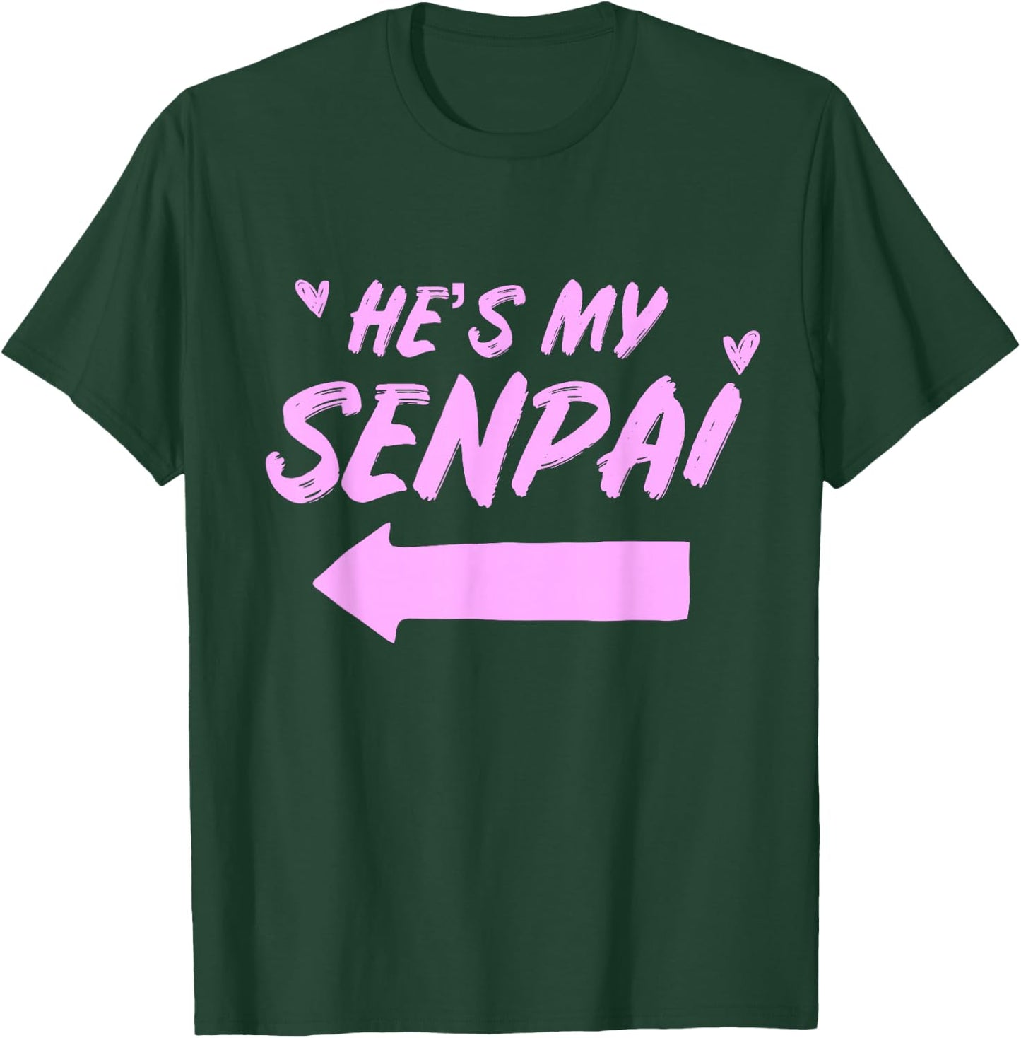 Matching Couples Anime Girlfriend He's My Senpai Shirt T-Shirt - T-Shirt | Forest