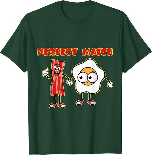 Perfect bacon egg breakfast yummy food lover restaurant T-Shirt - T-Shirt | Forest