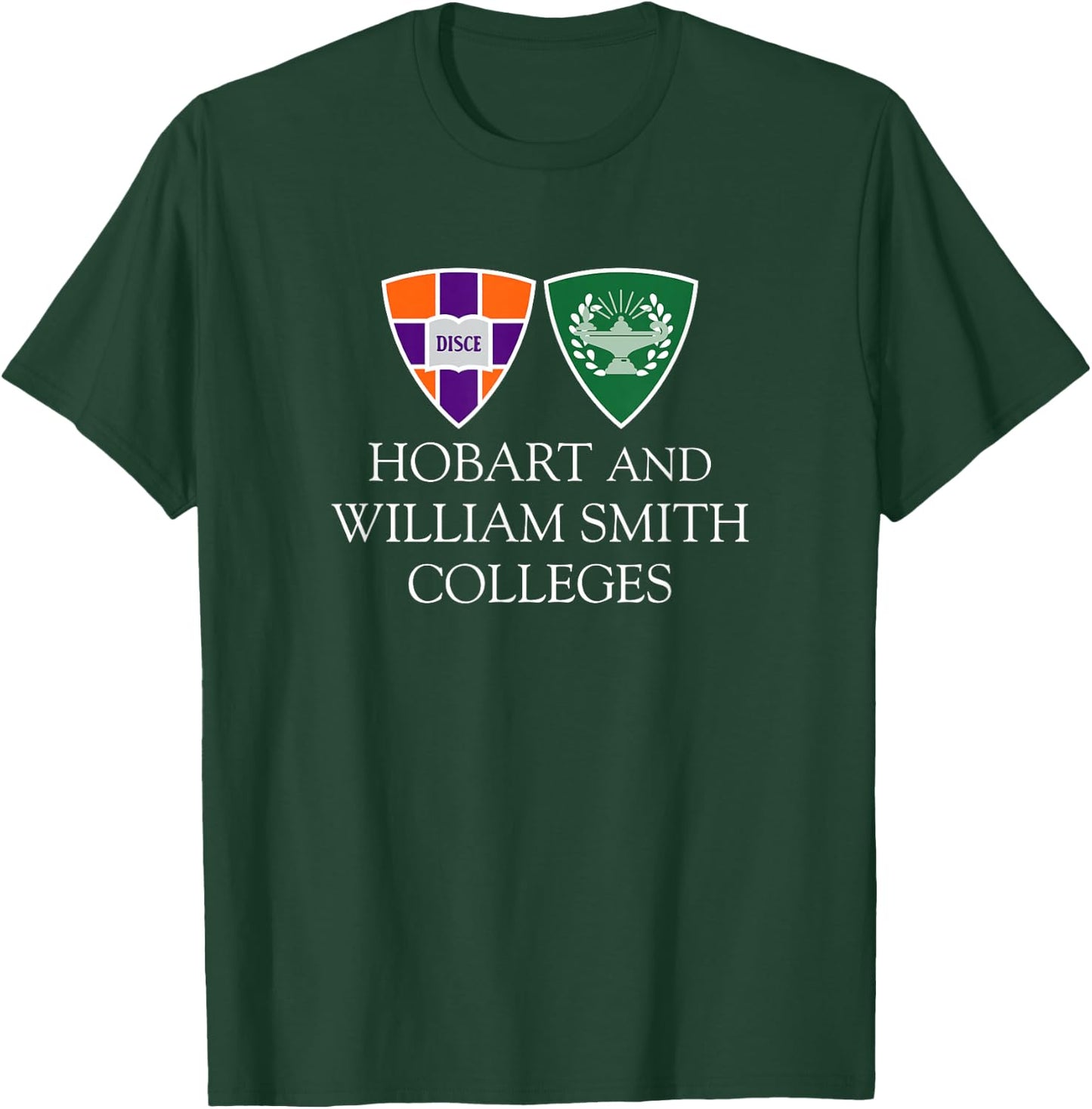 Hobart & William Smith Colleges Combined Logo Mark HWSC T-Shirt - T-Shirt | Forest