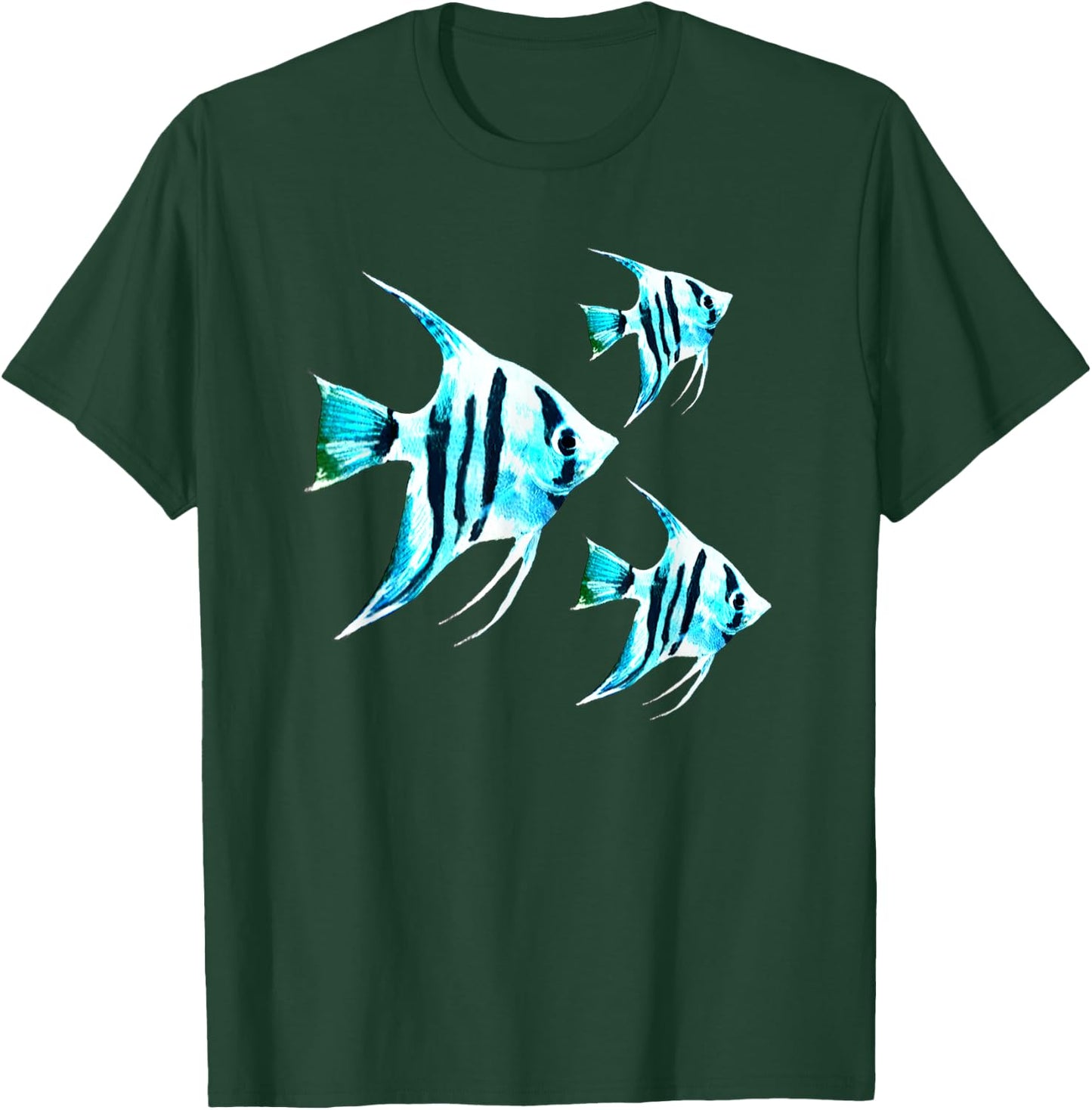 Zebra Angelfish Aquarium Fish Lovers Angelfish Breeders T-Shirt - T-Shirt | Forest