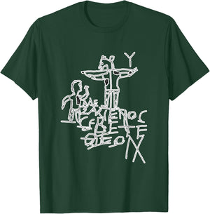 Alexamenos Graffiti - Graffito - Roman - Jesus - Christian T-Shirt - T-Shirt | Forest