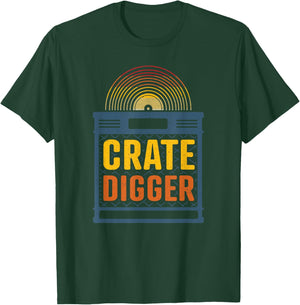 Crate digger - lp vinyl collector gift T-Shirt - T-Shirt | Forest