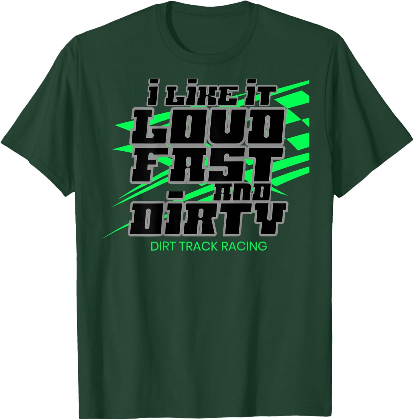 Dirt Modified Racing Apparel Sprint Car Dirt Track Racing T-Shirt - T-Shirt | Forest