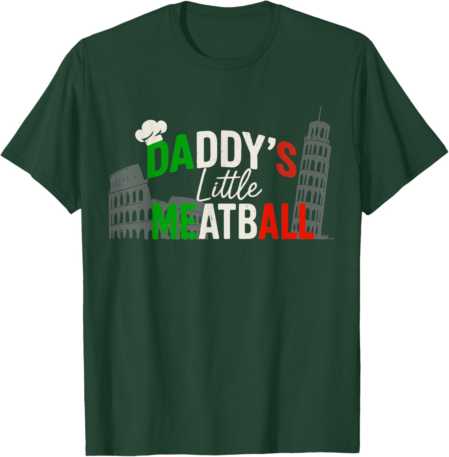 Daddys Little Meatball Mommy's Little Meatball Funny Italian T-Shirt - T-Shirt | Forest