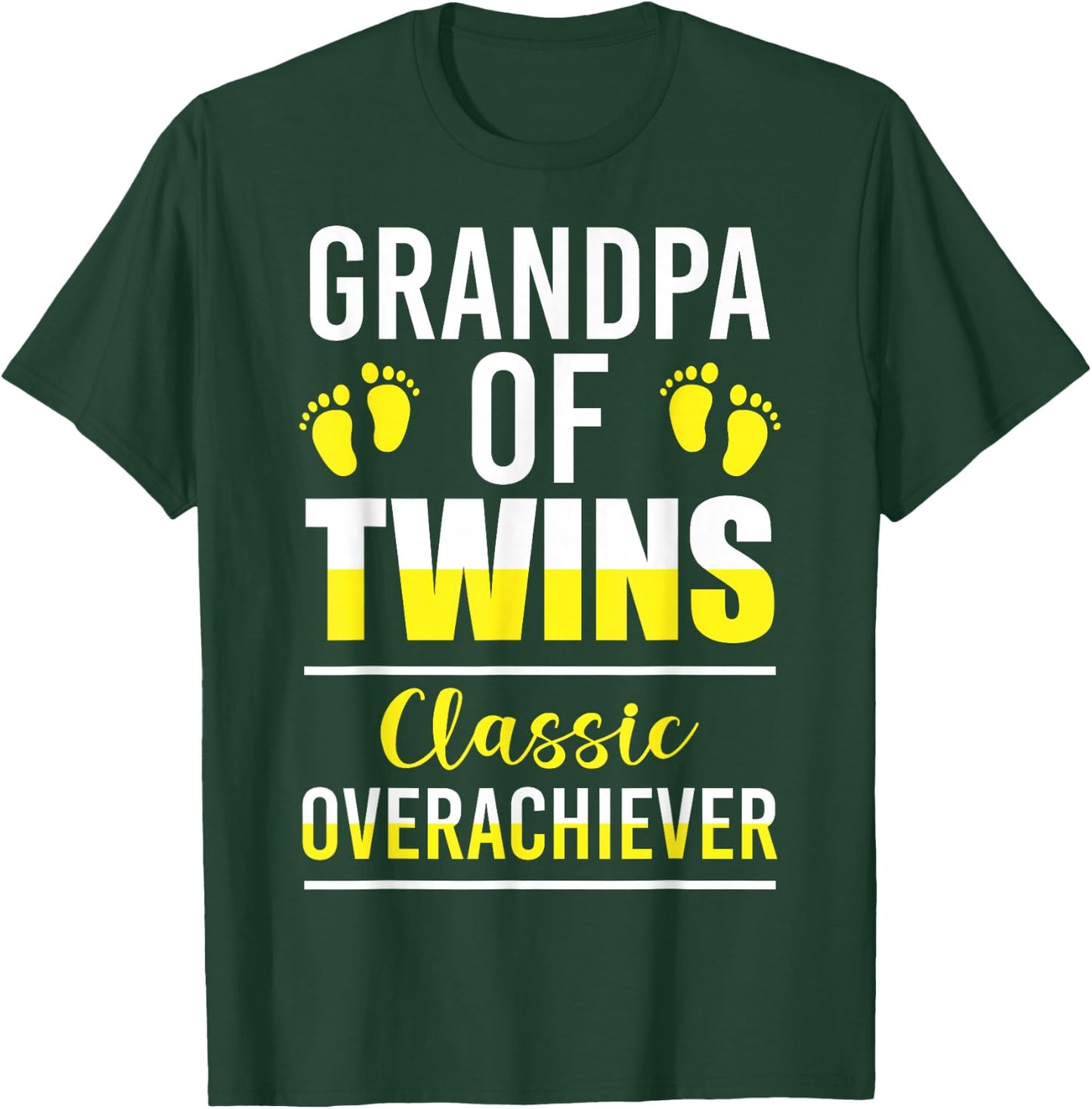 Funny Grandpa Of Twins First Time Grandpa Of Twins Classic T-Shirt - T-Shirt | Forest