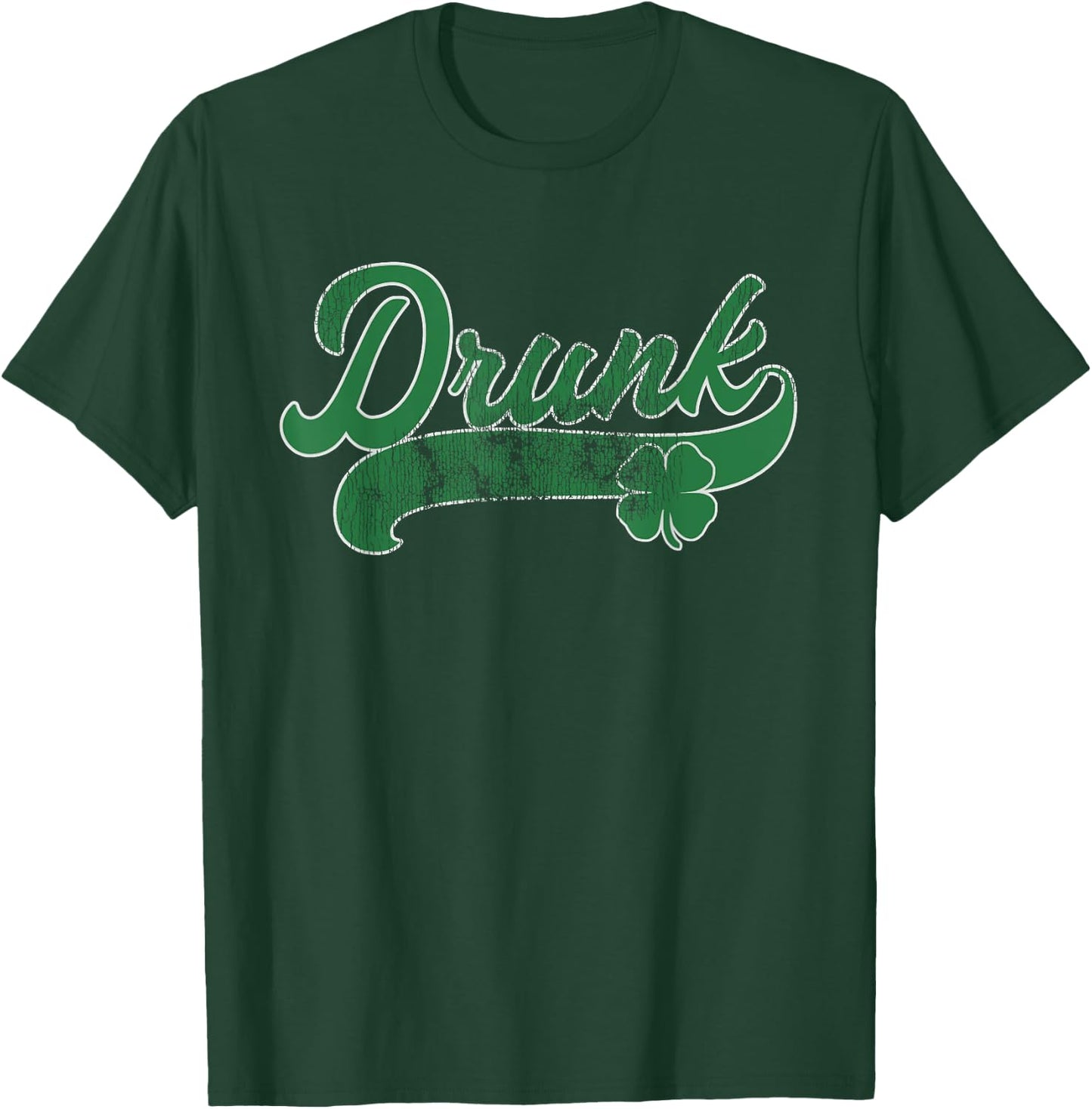 Drunk Beer Shamrock St. Patrick's Day Irish Gift Drinking T-Shirt - T-Shirt | Forest