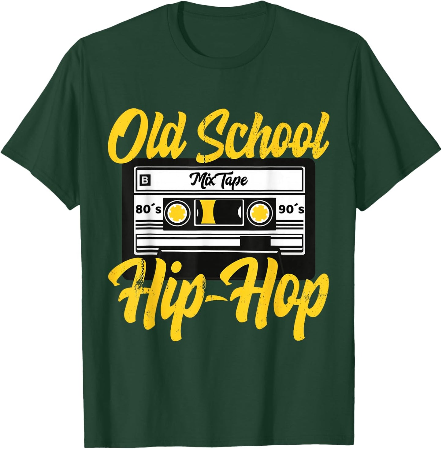 Cool Retro Old School Hip Hop 80s 90s Mixtape Cassette T-Shirt - T-Shirt | Forest