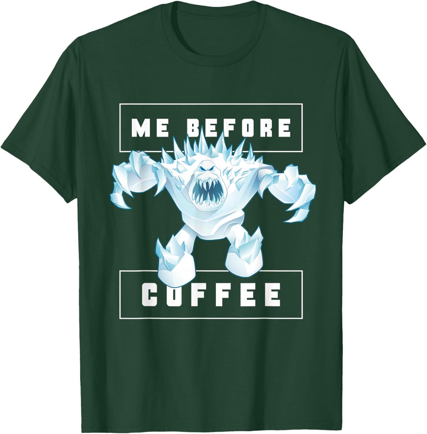 Disney Frozen Marshmallow Monster Me Before Coffee Funny T-Shirt - T-Shirt | Forest