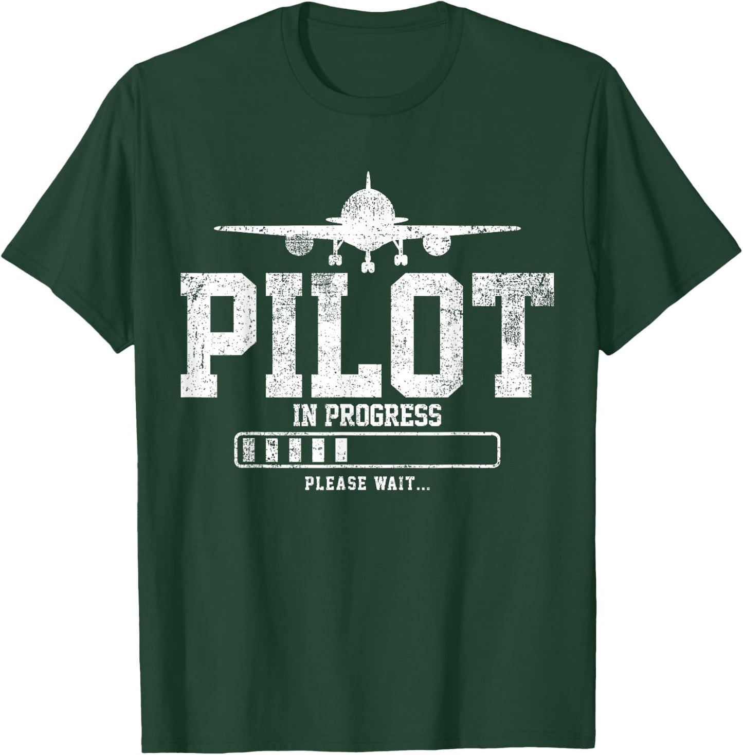 Future Pilot Airplane Student Pilot Flight School T-Shirt - T-Shirt | Forest