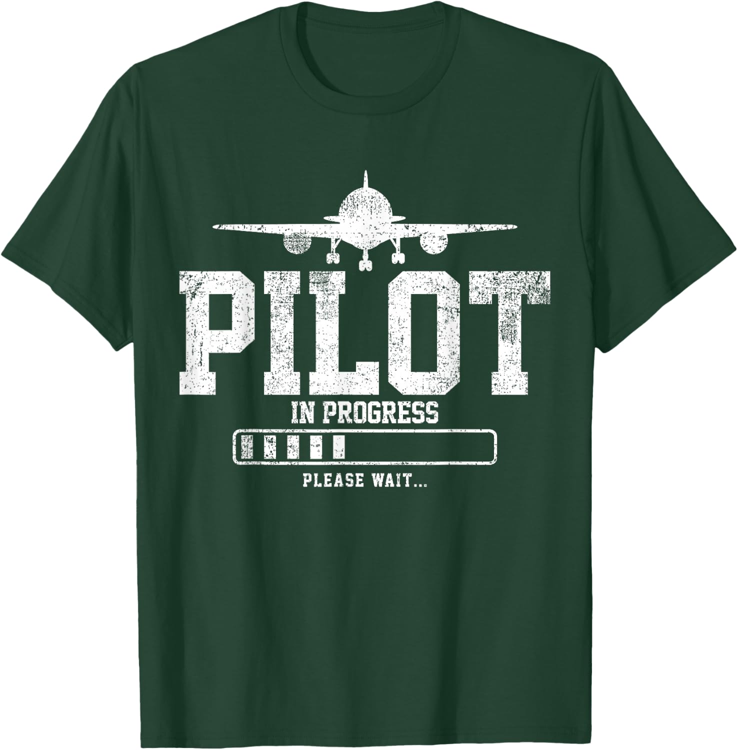 Future Pilot Airplane Student Pilot Flight School T-Shirt - T-Shirt | Forest