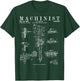 Funny Machinist Vintage Dial Caliper Patent Print Drawing T-Shirt - T-Shirt | Forest