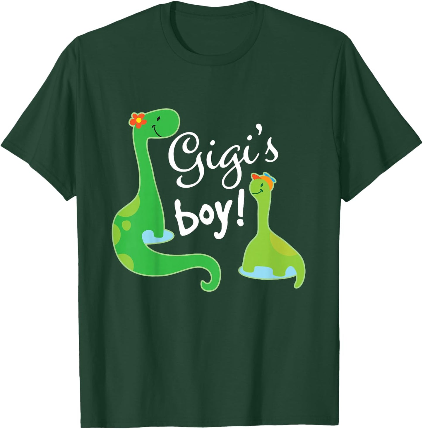Kids Gigi Boy Grandson Dinosaur T-Shirt - T-Shirt | Forest