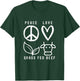 Carnivore Peace Love Grass Fed Beef T-Shirt - T-Shirt | Forest