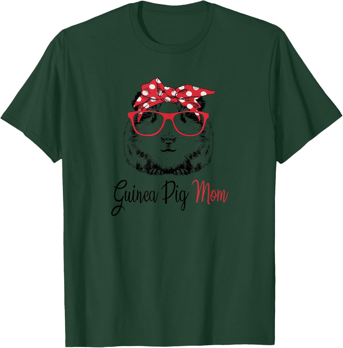 & Girls Kids Cute Wheek Lover Mama Guinea Pig Mom T-Shirt - T-Shirt | Forest
