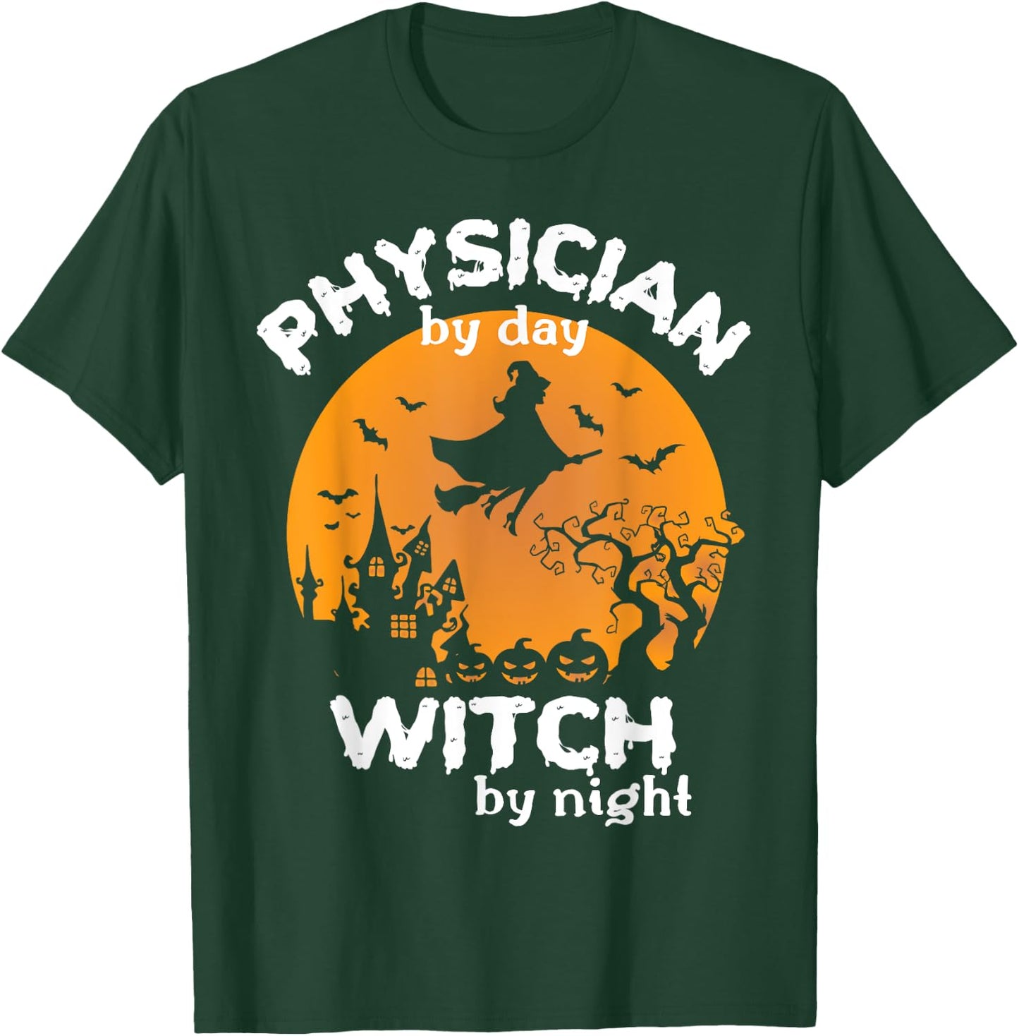 Funny Physician Doctor Halloween Costume For Physicians T-Shirt - T-Shirt | Forest
