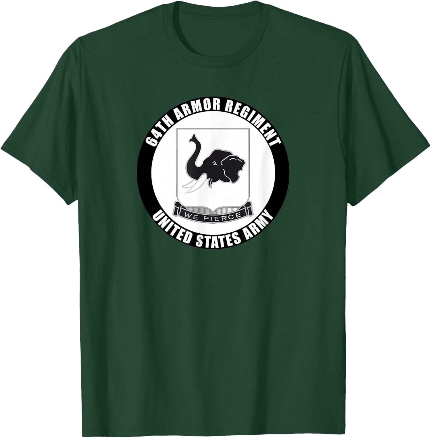 64th Armor Regiment United States Army Veteran Military T-Shirt - T-Shirt | Forest