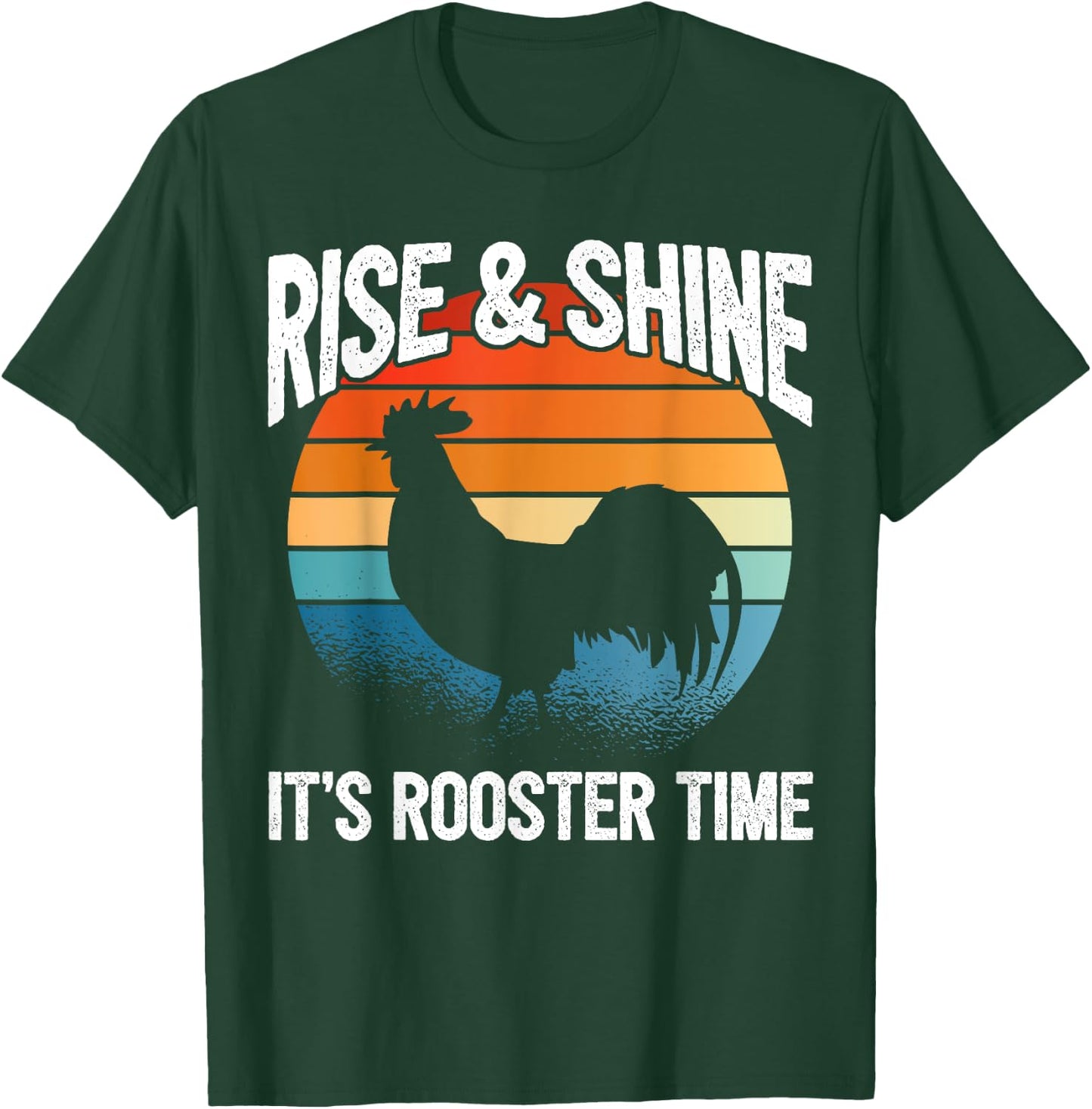 Chicken Farmer & Chicken Lover - Rooster T-Shirt - T-Shirt | Forest