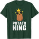 Potato King Shirt Potato Shirts Kids Boys Nerd T-Shirt - T-Shirt | Forest