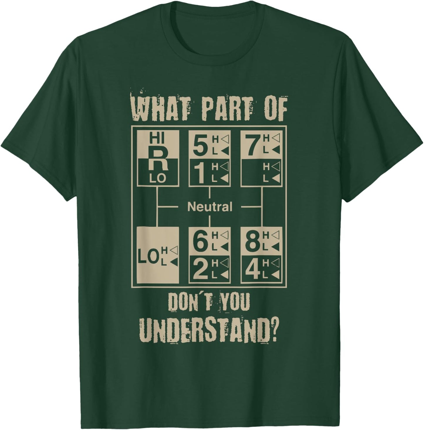 Funny Truck Driver Shirt,18 Speed What Don't You Understand T-Shirt - T-Shirt | Forest