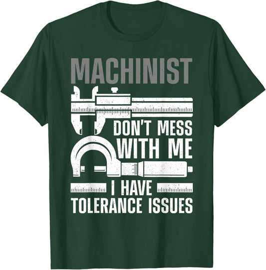Funny Machinist Art Women Machine Operator Machinist T-Shirt - T-Shirt | Forest