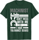Funny Machinist Art Women Machine Operator Machinist T-Shirt - T-Shirt | Forest