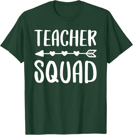 Teacher Squad Shirt Men Women Teacher Team T-Shirt - T-Shirt | Forest
