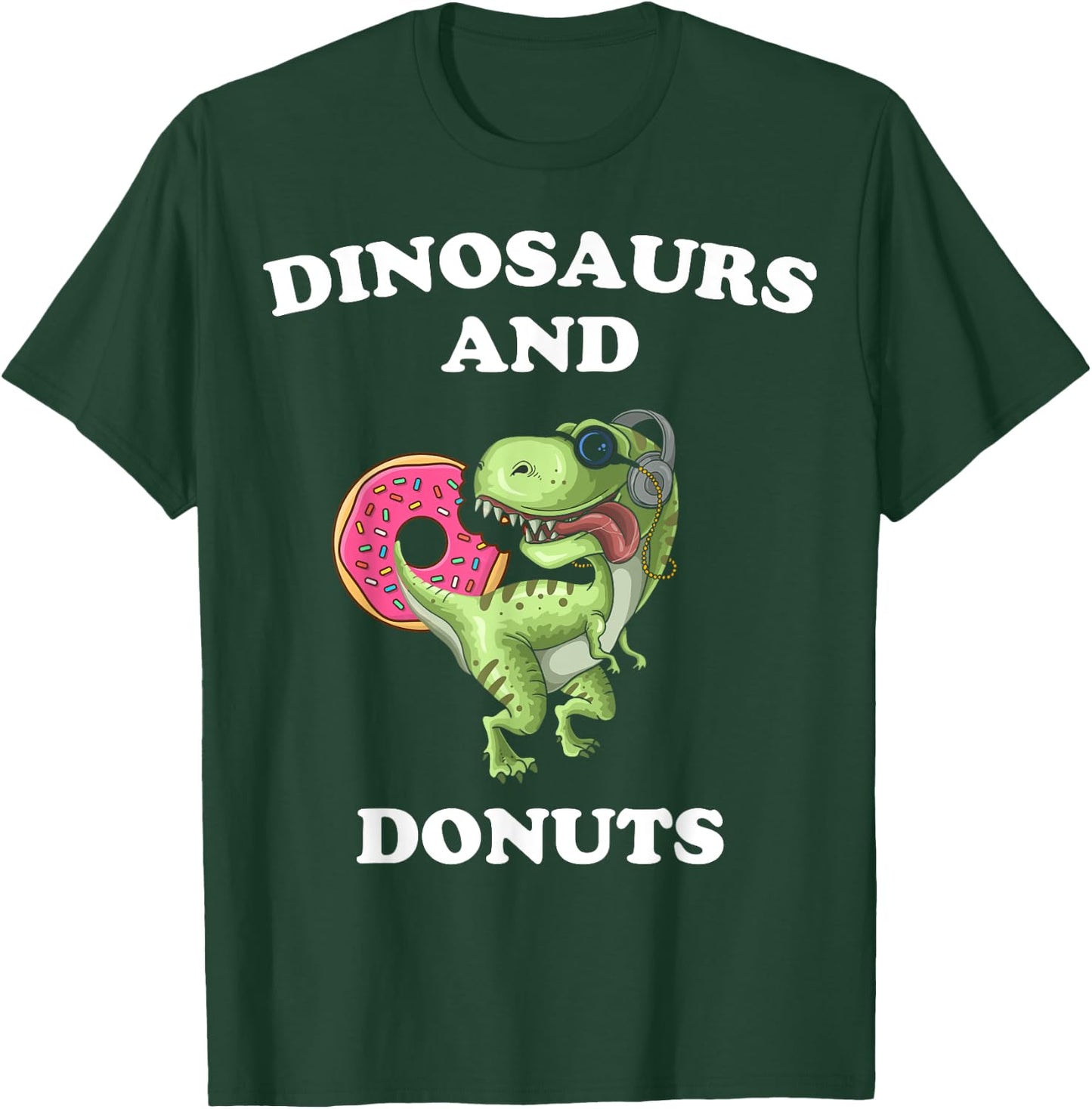 Dinosaur Donut Lover Cute Funny Dinosaurs and Donut Theme T-Shirt - T-Shirt | Forest