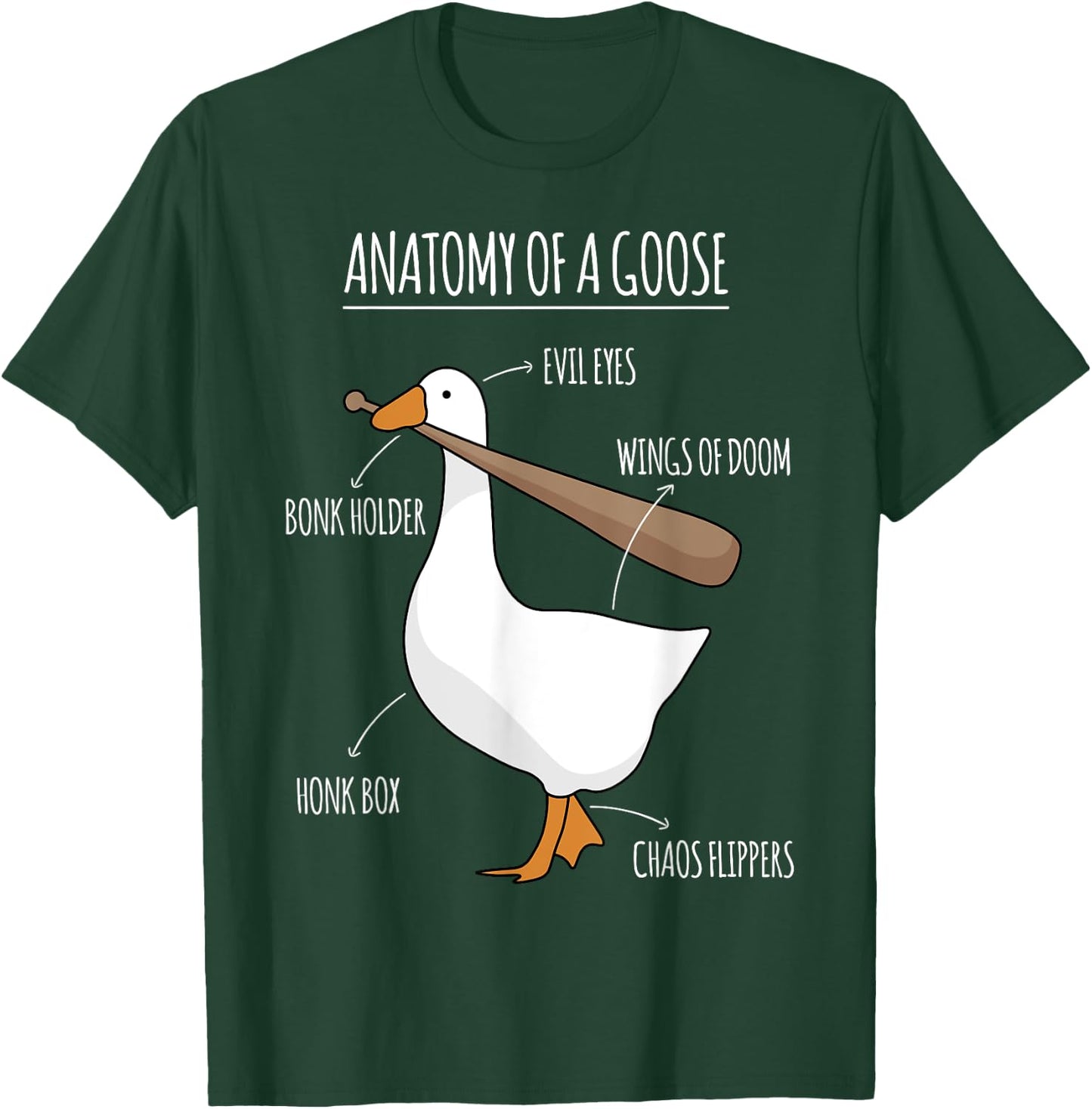 Anatomy of a Goose Meme T-Shirt - T-Shirt | Forest