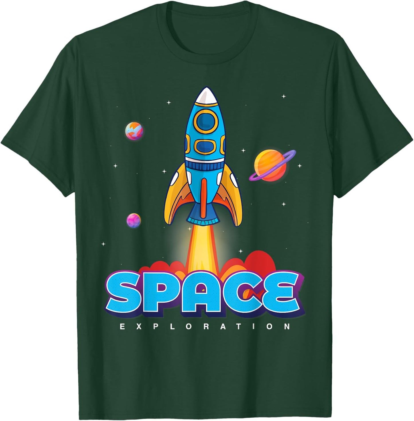 Astronaut Space Craft shirts, Space Shuttle Travel Fun T-Shirt - T-Shirt | Forest
