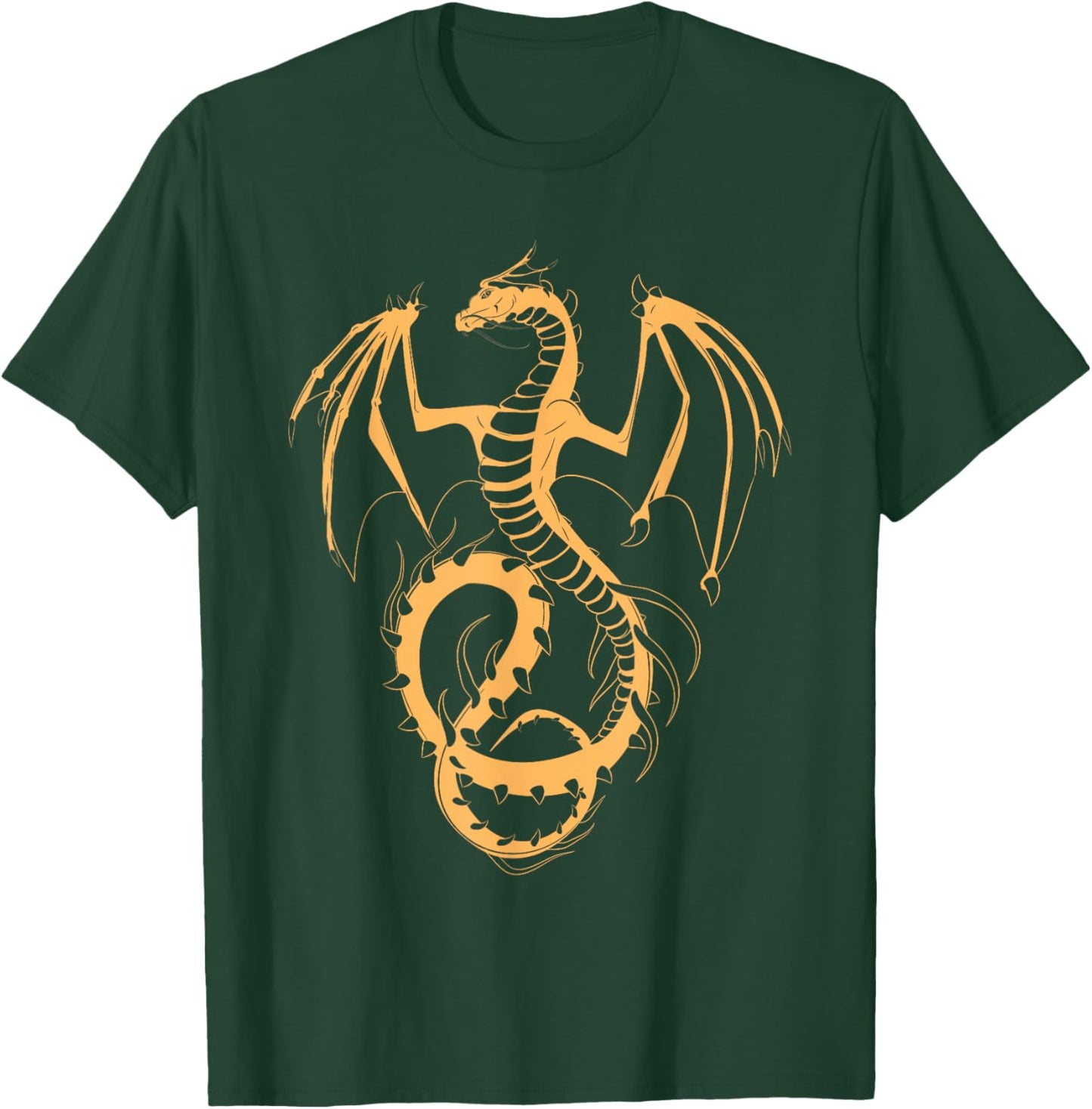 Fire Dragon Dungeon Mythical Creature Dragon T-Shirt - T-Shirt | Forest