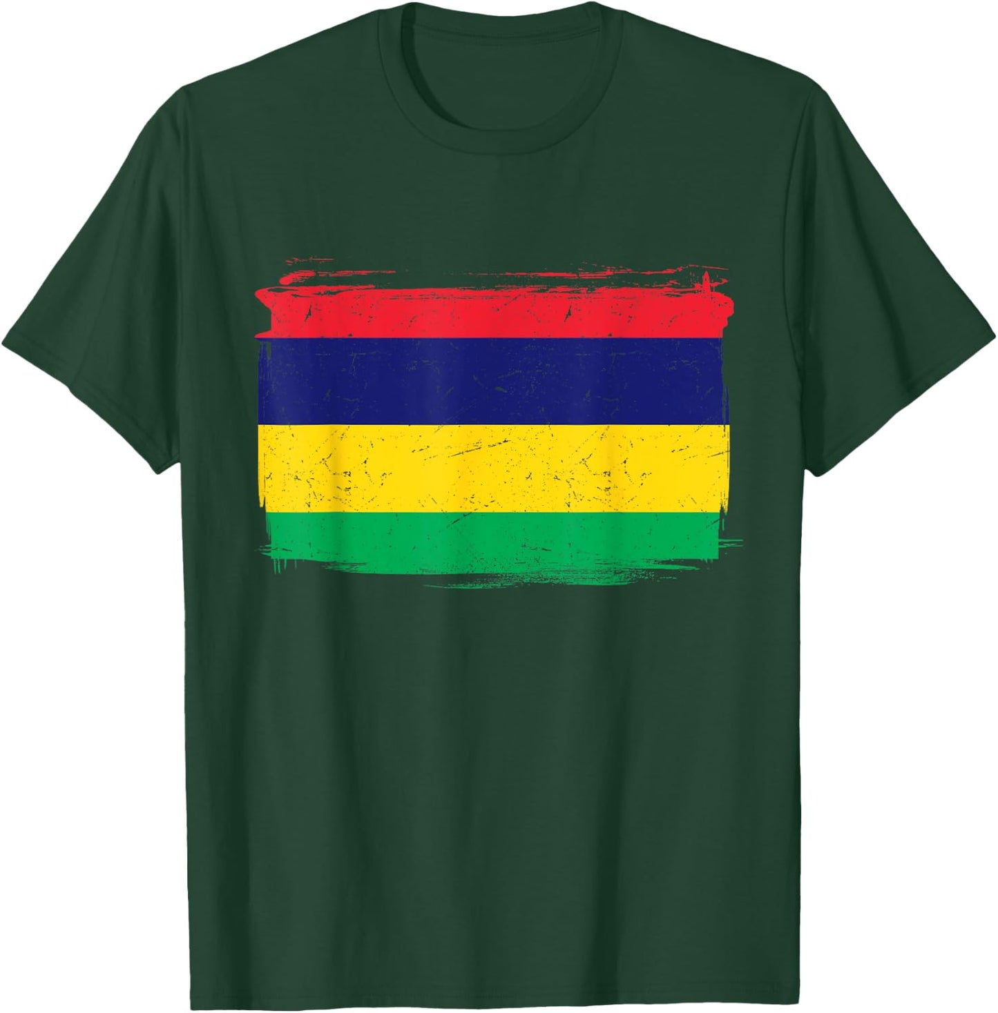Mauritius Flag Women Men Kids T-Shirt - T-Shirt | Forest