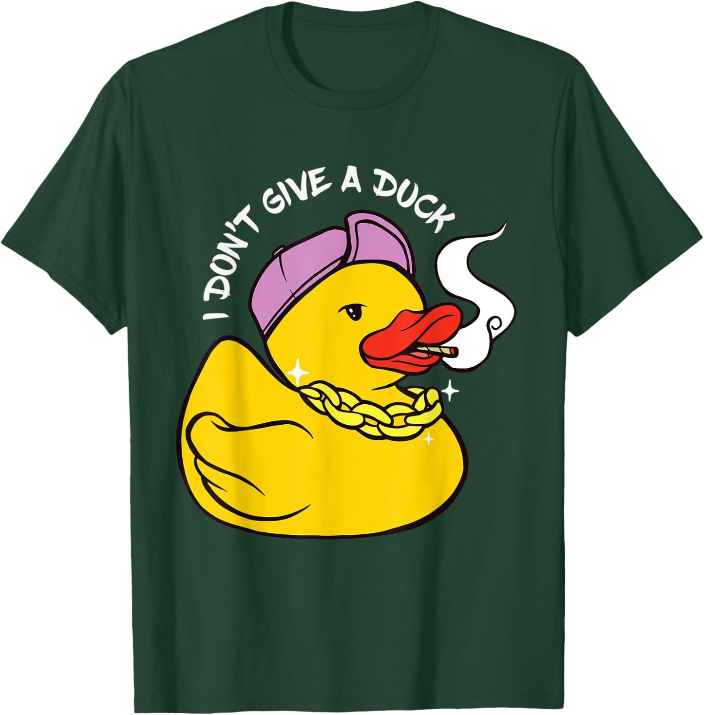 Rubber Duck Cool Duck Smoking Duck Funny Rubber Duck Lover T-Shirt - T-Shirt | Forest