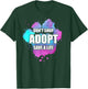 Don't Shop Adopt Watercolor Dog Paw Animal Shelter Volunteer T-Shirt - T-Shirt | Forest