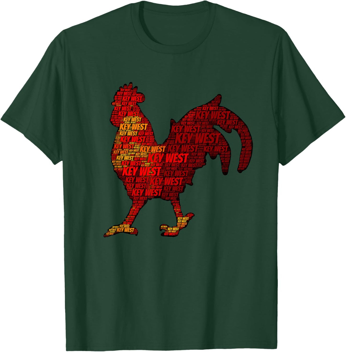 Key West Florida Keys Chicken T-Shirt - T-Shirt | Forest