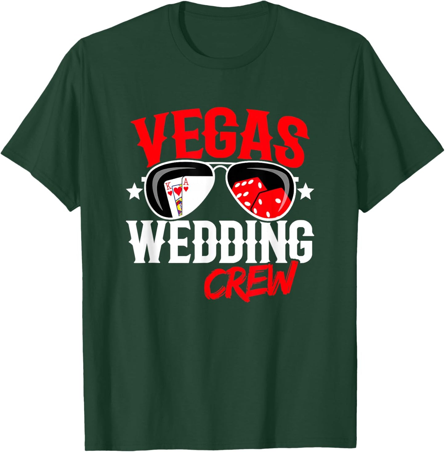 Las Vegas Wedding Party - Married in Vegas - Vegas Wedding T-Shirt - T-Shirt | Forest