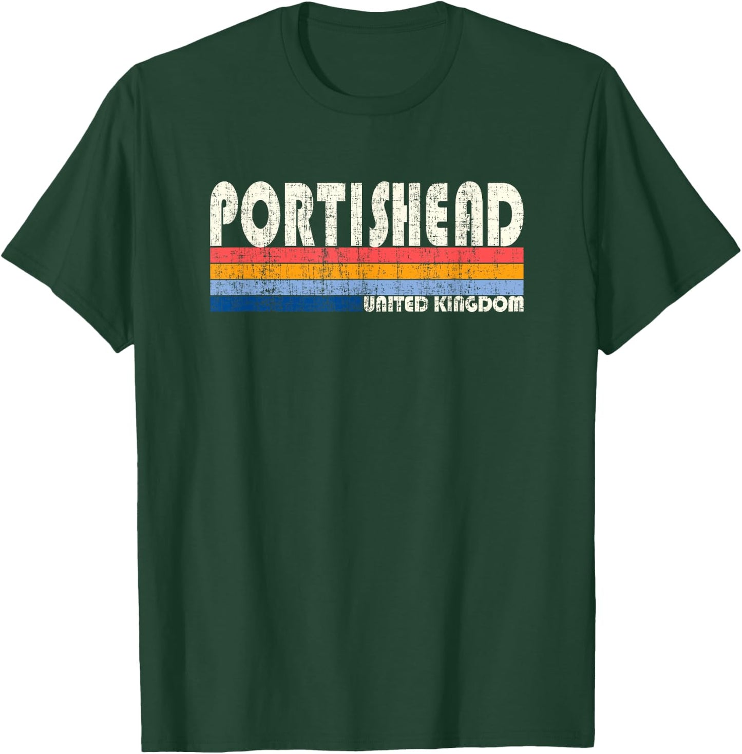 Retro Vintage 70s 80s Style Portishead, United Kingdom T-Shirt - T-Shirt | Forest