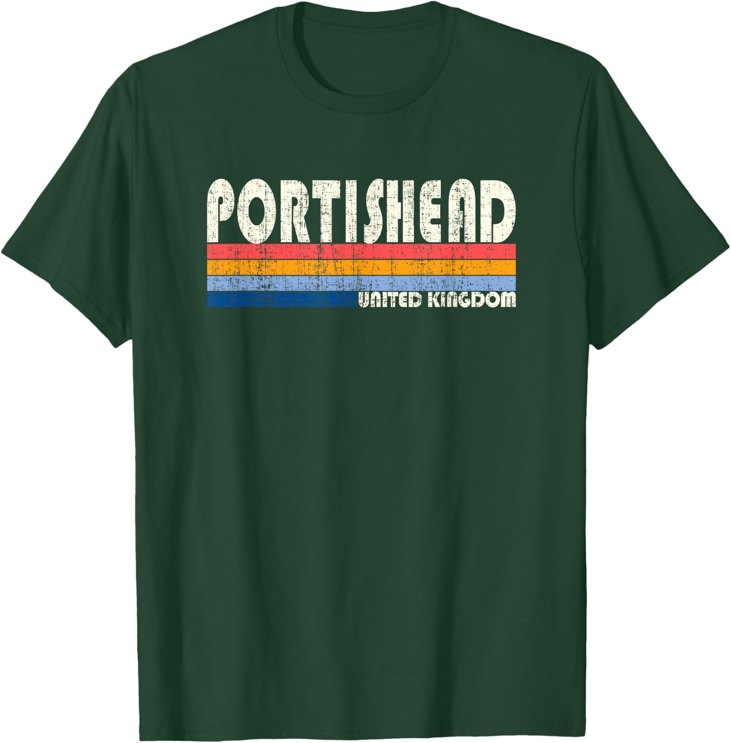 Retro Vintage 70s 80s Style Portishead, United Kingdom T-Shirt - T-Shirt | Forest