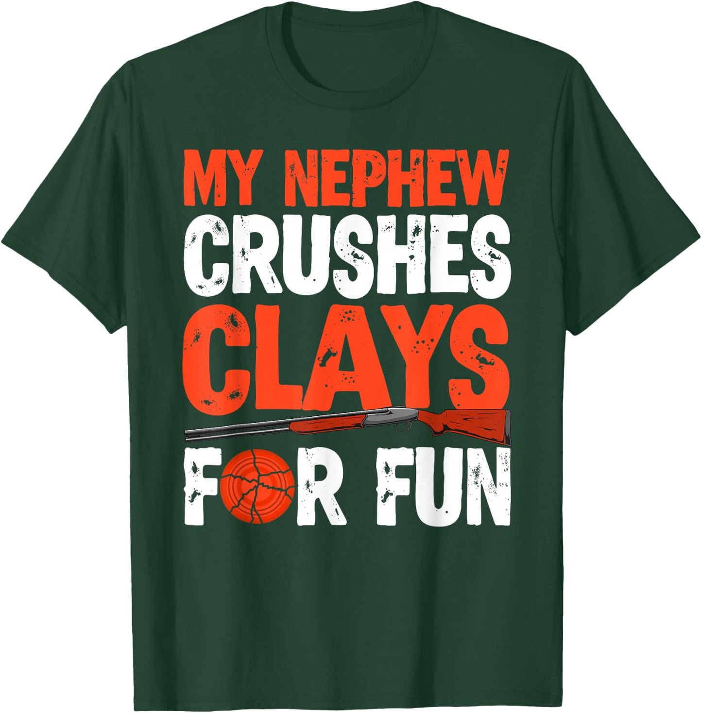 My Nephew Trap Shooting Aunt Funny Trap Shooting Auntie T-Shirt - T-Shirt | Forest