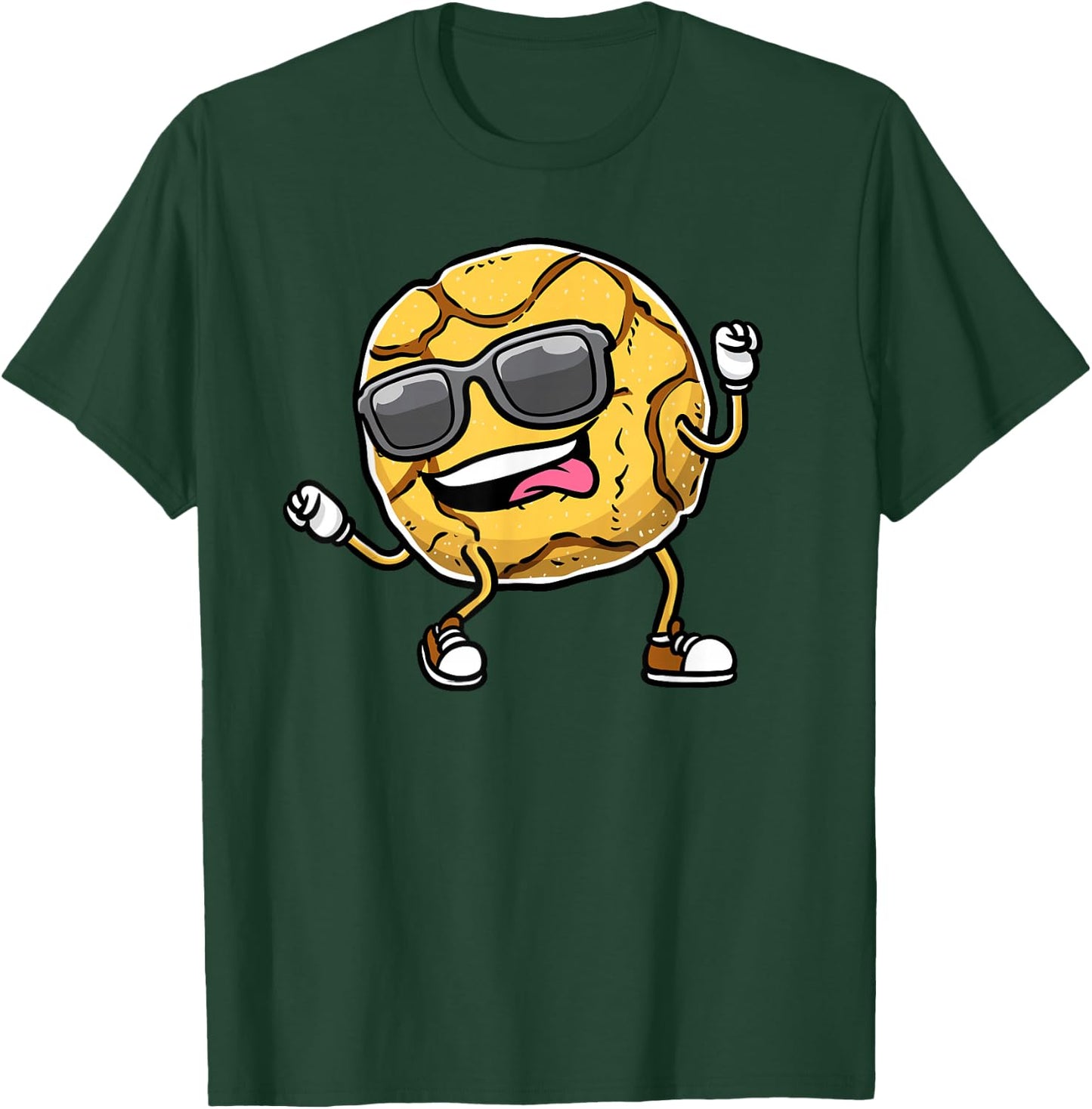 Dancing Ginger Snap Cookie With Sunglasses T-Shirt - T-Shirt | Forest