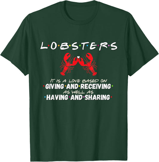 He's My Lobster - She's My Lobster | Couple's Lobsters T-Shirt - T-Shirt | Forest